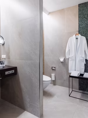 Badezimmer der Deluxe Suite