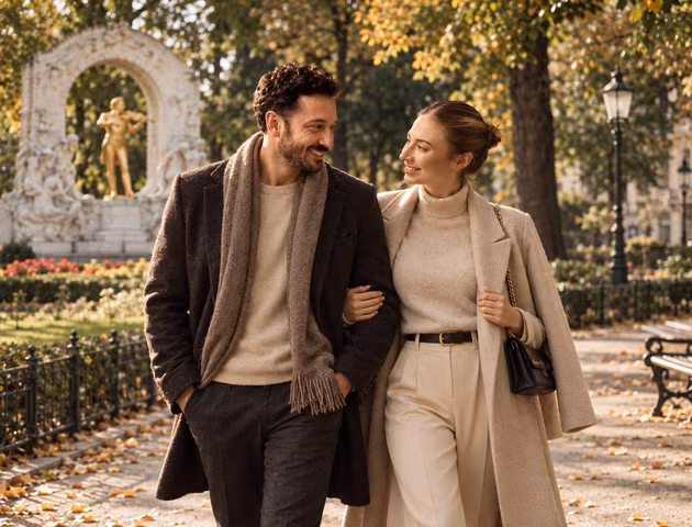 Romantischer Spaziergang im Wiener Stadtpark